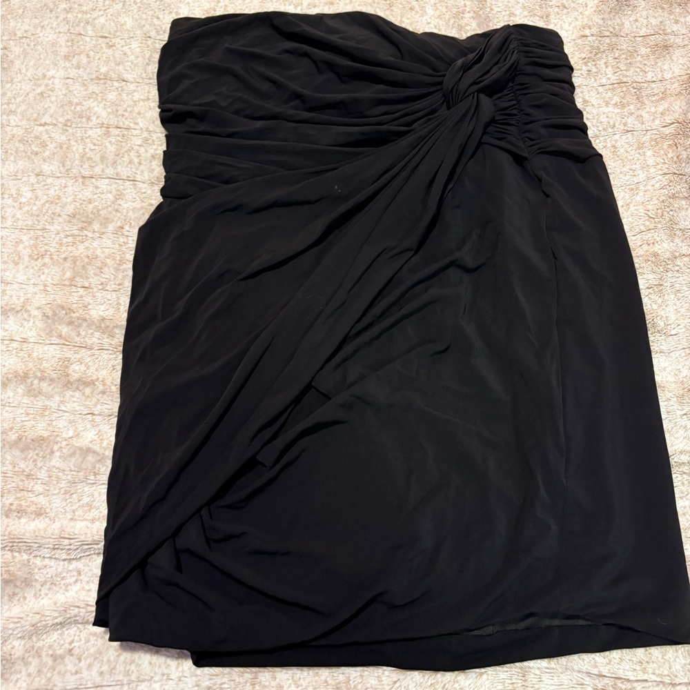 BCBGMaxAzria Black Strapless Dress
